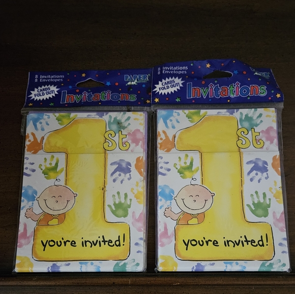 NWT 1st Birthday invites - Picture 2 of 3